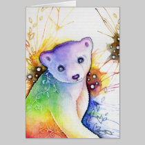 a bear cub - blank card cards
