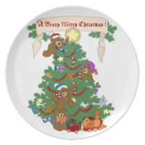 A Beary Merry Christmas ! Party Plate