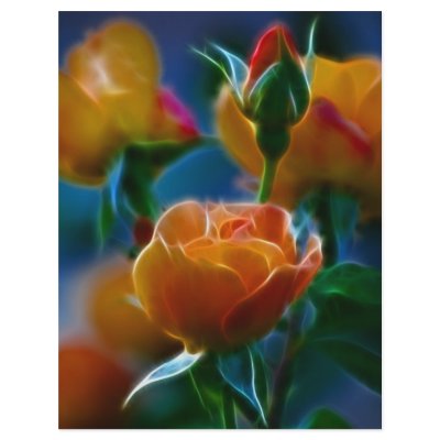 A beautiful bunch of roses and meaning full color flyer by laureenr