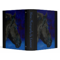 A beautiful horse vinyl binder