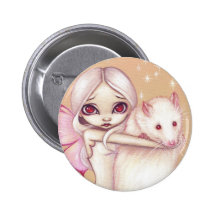 "A Beautiful Rat" Button