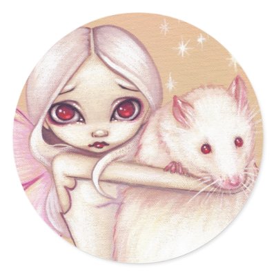 "A Beautiful Rat" Sticker by strangeling