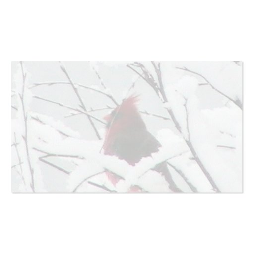 A Beautiful Red Cardinal In The Bushes Covered Wit Business Cards (back side)