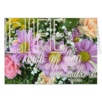 A Bed of Flowers front cards by GreetingsCards A Bed of Flowers front cards