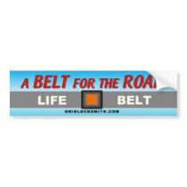 A BELT for the ROAD bumper stickers