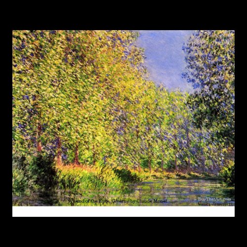 A bend of the Epte, Giverny by Claude Monet Poster