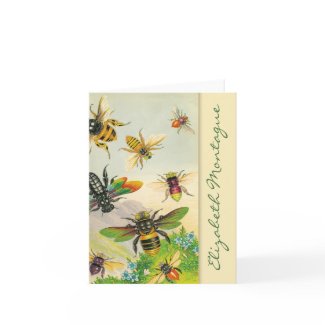 A Bevy of Bees Personalized Note Cards