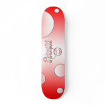 A Bientôt! Canada Flag Colors Pop Art Skate Deck