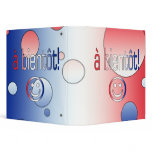 A Bientôt! French Flag Colors Pop Art binders