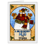 A Big Blustery Hug from Virginia Greeting Card