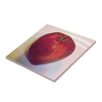 A Big Red Apple Tile