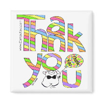 A BIG THANK YOU - SORBET COLORS Magnet by Computious A BIG THANK YOU - SORBET COLORS Magnet