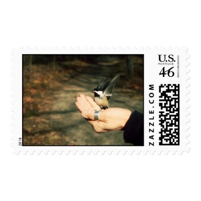 A Bird in the Hand III Stamp by misskitteh