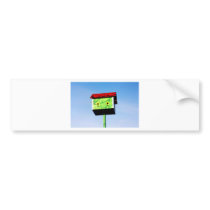 A birdhouse. bumper sticker