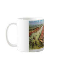 A Bird's Eye View of Manhattan, 1865 J. Bachmann Mugs