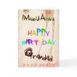 A birthday card for grandad
