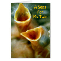 A BIRTHDAY SONG FOR MY TWIN CARDS