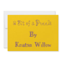 A Bit of a Puzzle, By Kristen Willow Personalized Invitation