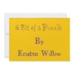A Bit of a Puzzle, By Kristen Willow Personalized Invitation