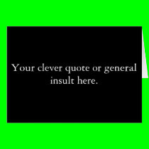 A "blank" card cards