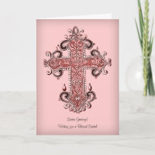 A Blessed Easter! Vintage Easter Greetings Card