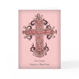 A Blessed Easter! Vintage Easter Greetings Card