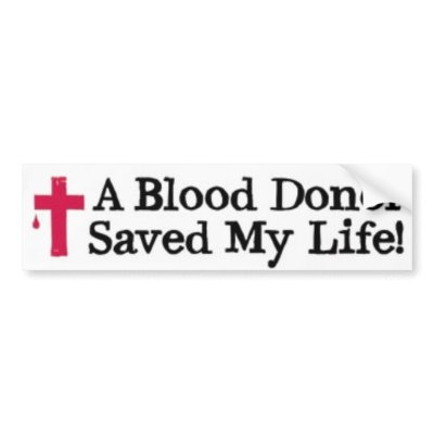 a-blood-doner bumper sticker by pastormullins