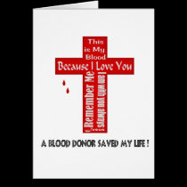 A Blood Donor cards