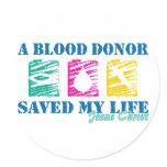A blood donor saved JC Stickers