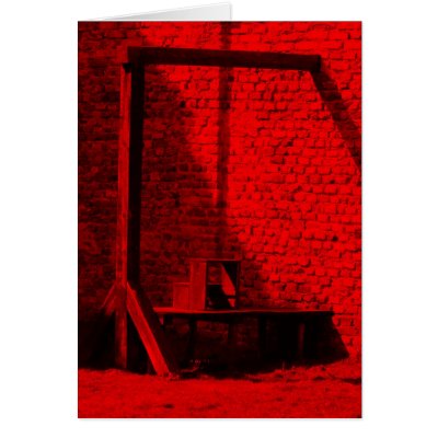 A Bloody Business Greeting Card by davem1966