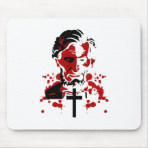 A Bloody Hero-Abraham Lincoln Mouse Pad