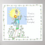 A Bloomin' Great Day Vanity print