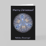 A blue Christmas ball cards