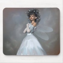 A Blue Fairy Portrai mousepads by tinablanton A Blue Fairy Portrai mousepads