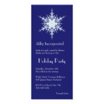A Blue Holiday Snowflake Invitation