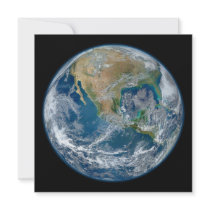 A Blue Marble Image of the Planet Earth Custom Announcement