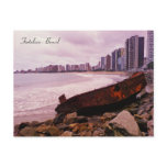 A boat wreck on the beach. Fortaleza, Brazil Post Card