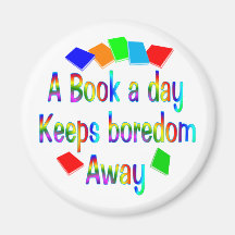 A Book A Day Fridge Magnet