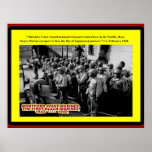 A bordo de una costa Guardia-servida Poster