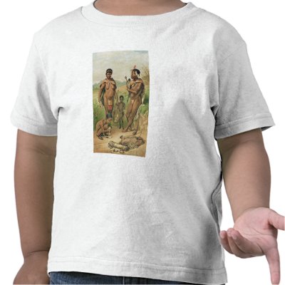 A Bosjesman Family frontispiece Tshirts by bridgemanart