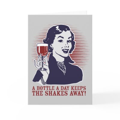 A Bottle A Day Personalizable Card by OfficeGangsta