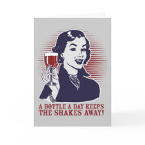 A Bottle A Day Personalizable Card
