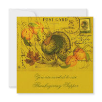 A Bountiful Thanksgiving Personalized Invitation