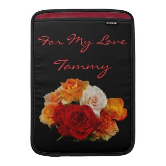 A Bouquet of Sweet Roses for My Love MacBook Air Sleeves