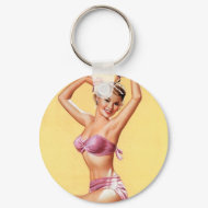 A Bow in Her Hair keychain