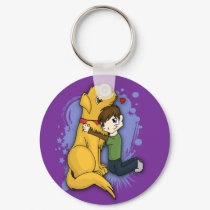 "A Boy and His Dog" Keychain