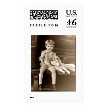 A Boy and His Dog postage