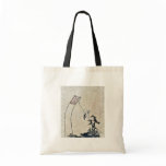 A boy flying a kite Ukiyoe bags
