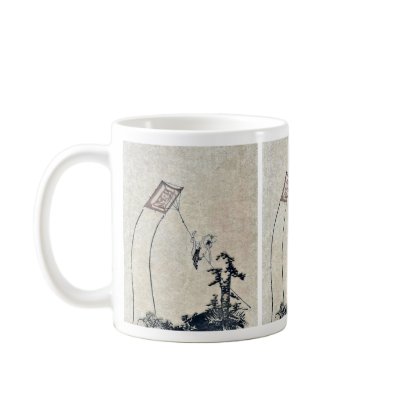 A boy flying a kite Ukiyoe Coffee Mug by hokusai_art