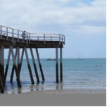 A Boy on a Bike at the Hervey Bay Ocean Pier. Photo Cut Out